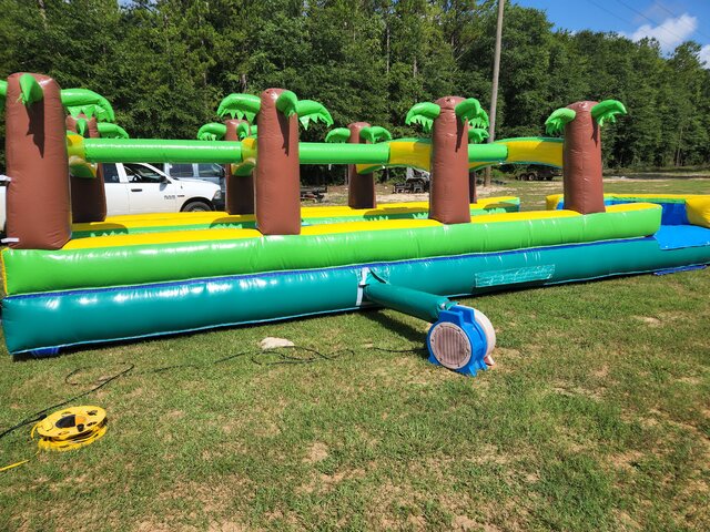 Paradise Slip n Slide w/ inflated pool
