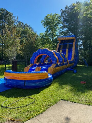 22' Melting Ice Dual Lane Water Slide 