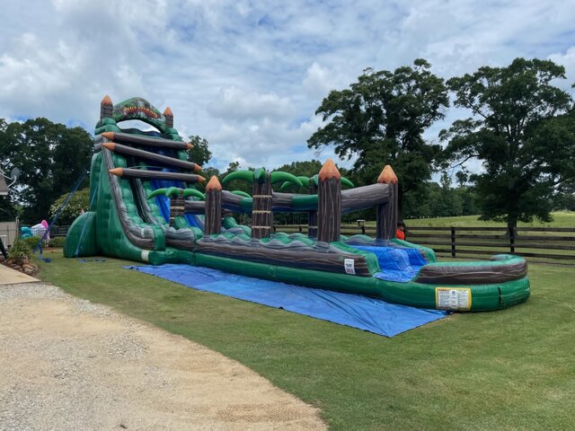 27' Tiki Island Dual Lane Water Slide 